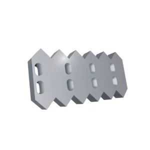 Młyn VMC 1800 Eco M8 Nóż stały tnący środkowo-prawy 354x170x38