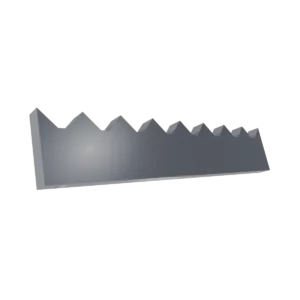 VECOPLAN Nóż stały tnący 496x94x24 - środkowy/końcowy